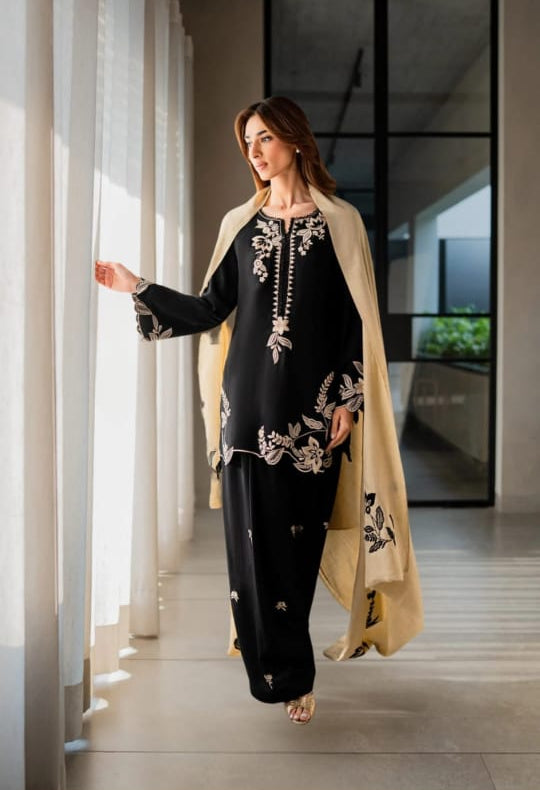 3 Piece Cotton Suit -Embroidered (Pret)