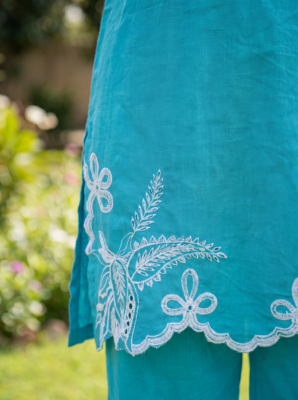 2 Piece Summer Cotton Suit-Embroidered(Pret)