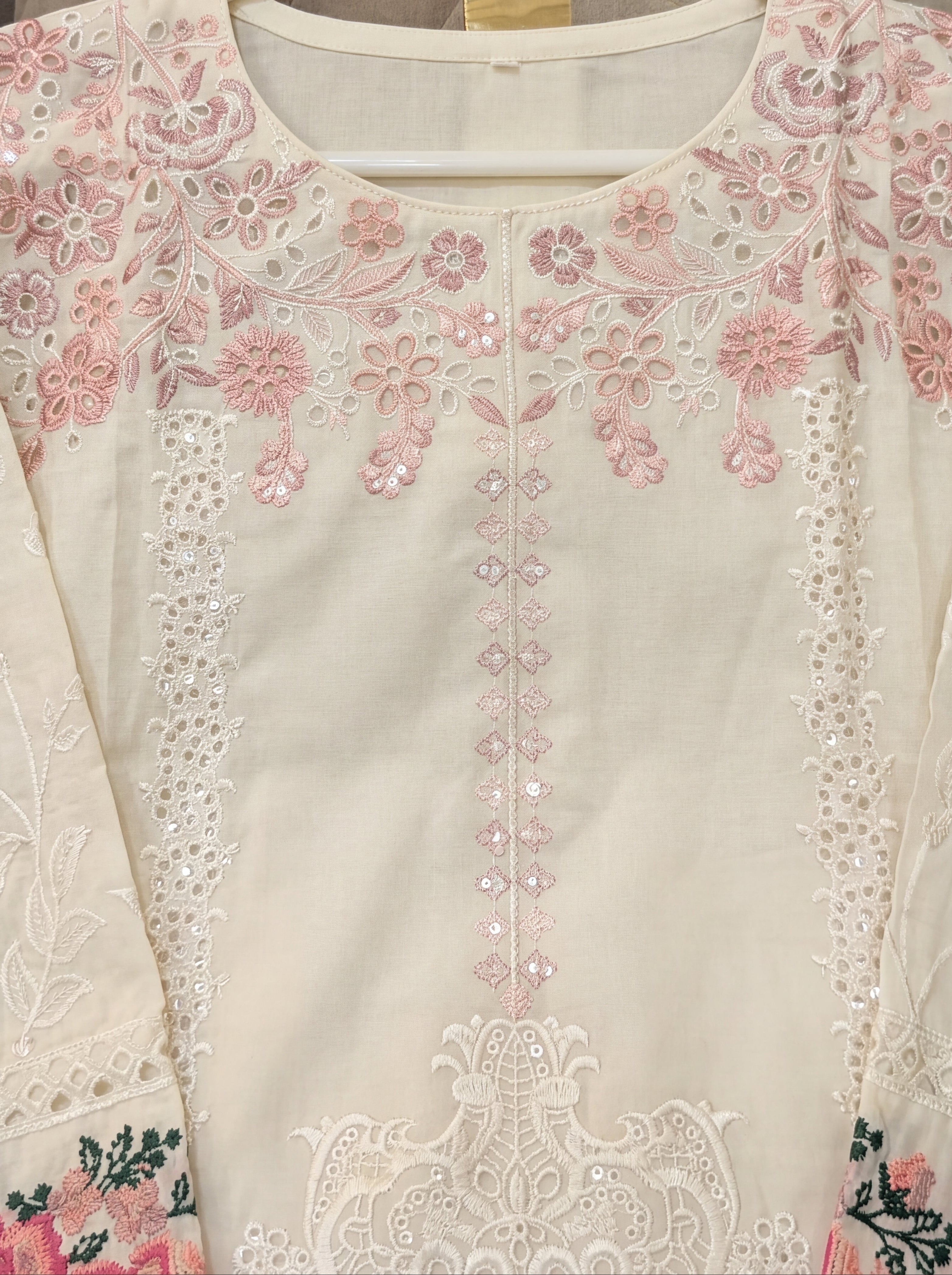 3 Piece Luxury Lawn Suit- Heavy Embroidered (Pret)