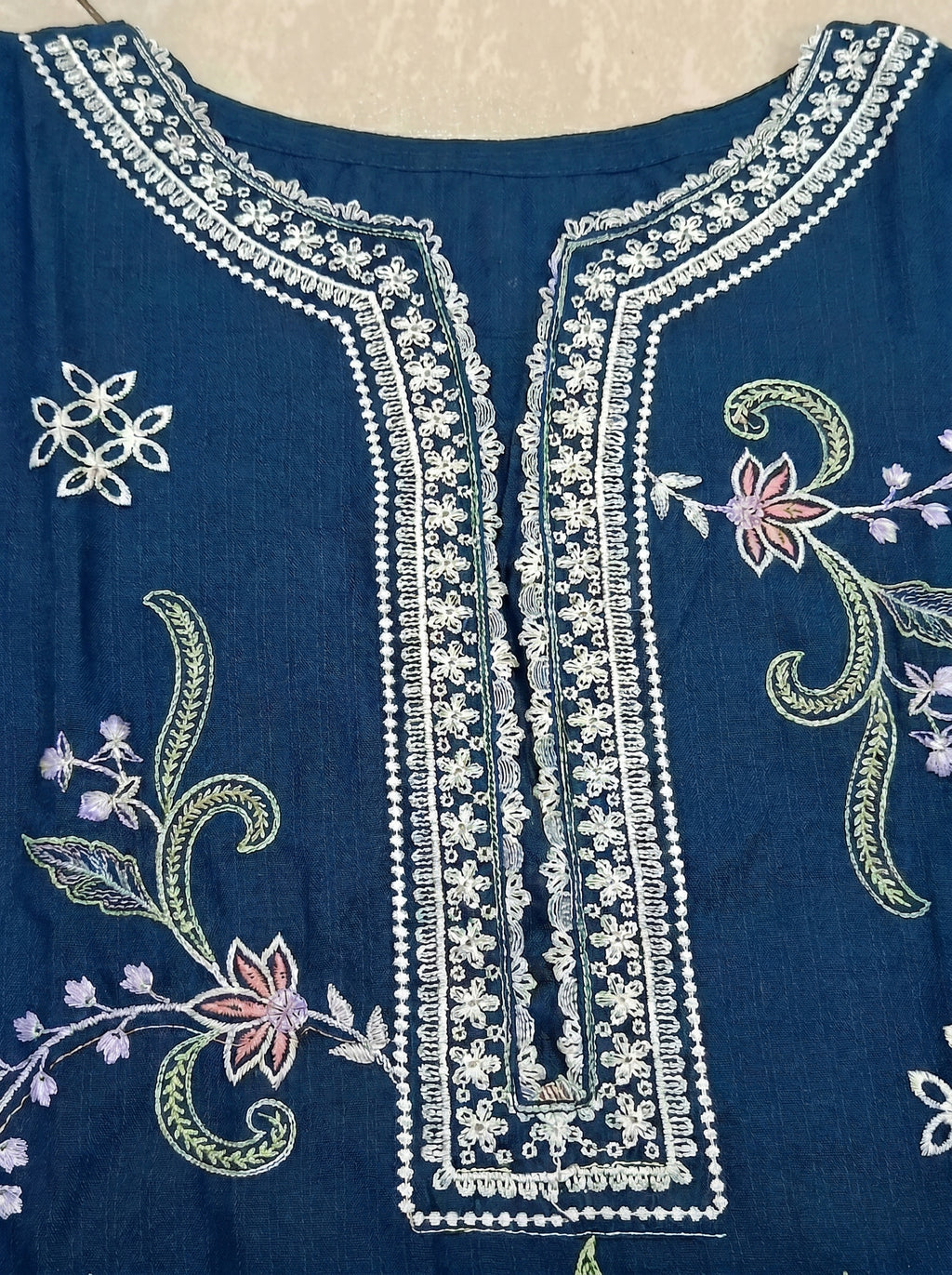 3 Piece Summer Cotton suit-Embroidered (Pret)