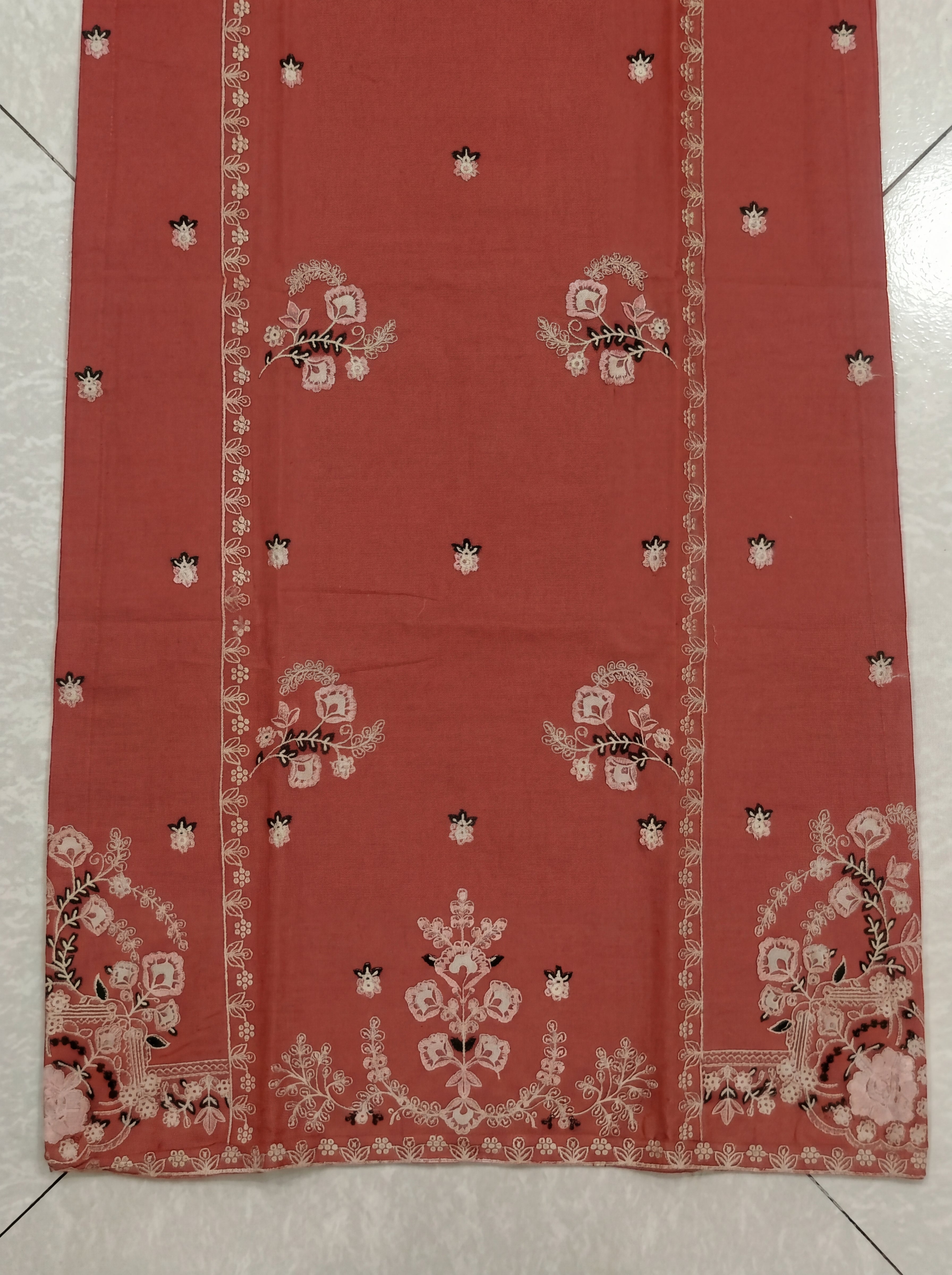 2 Piece Cotton Suit-Embroidered (Pret)