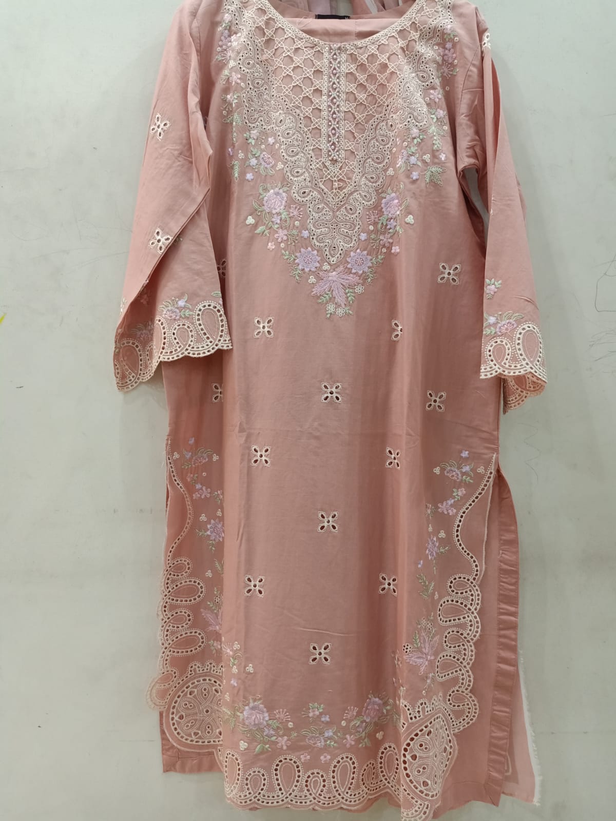 3 Piece Summer Cotton Suit Embroidered (Pret)