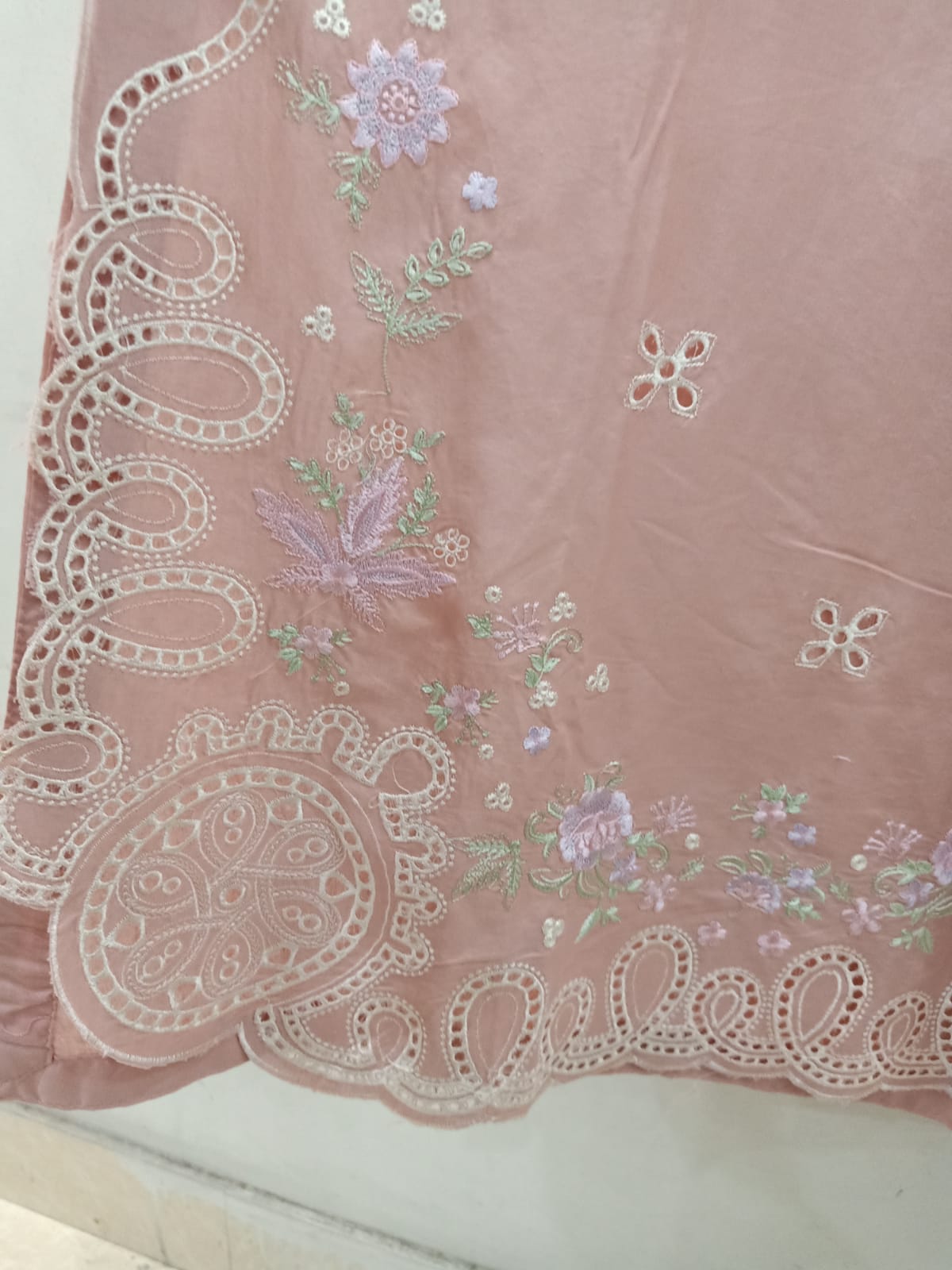 3 Piece Summer Cotton Suit Embroidered (Pret)