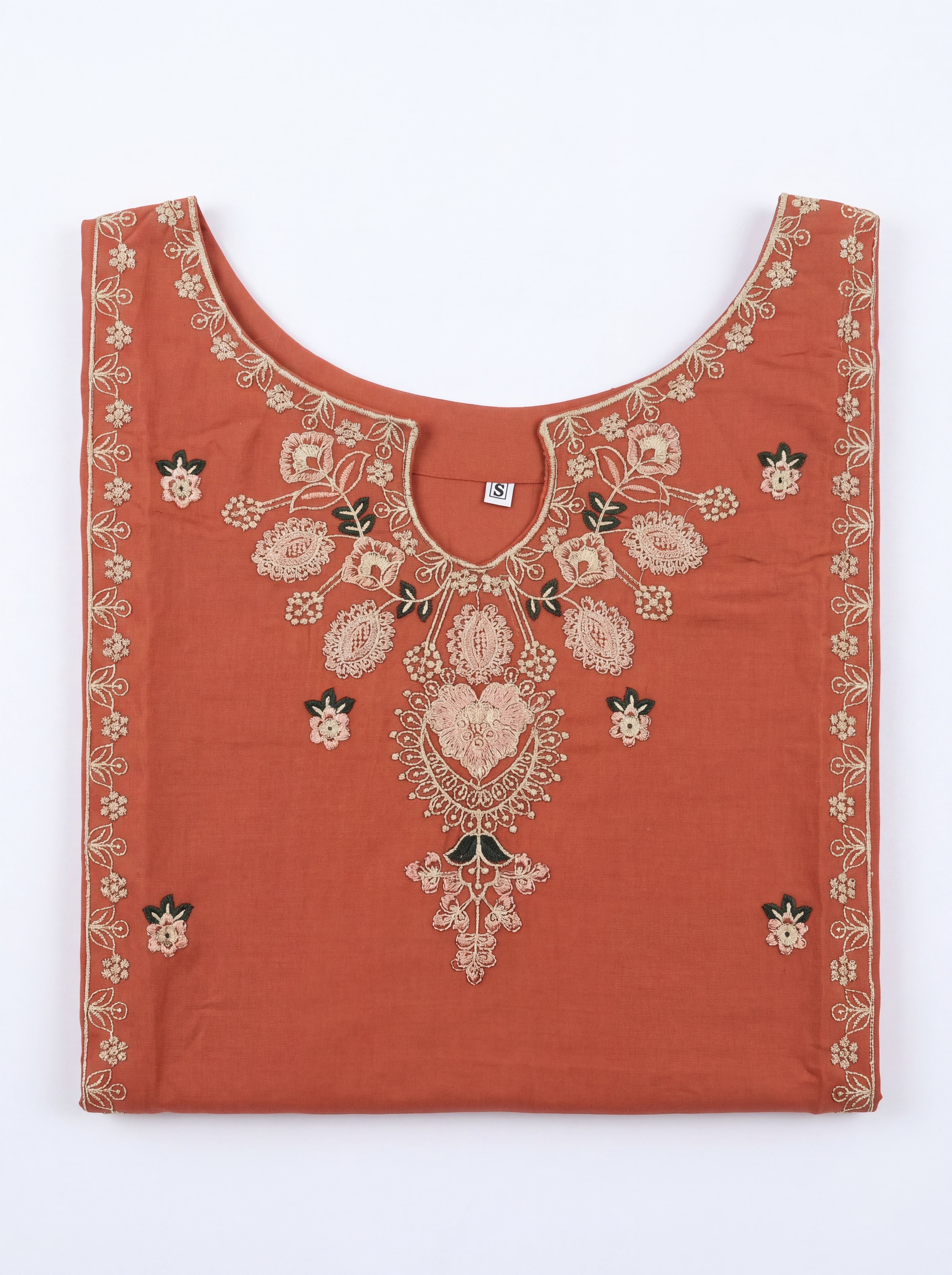 2 Piece Cotton Suit-Embroidered (Pret)